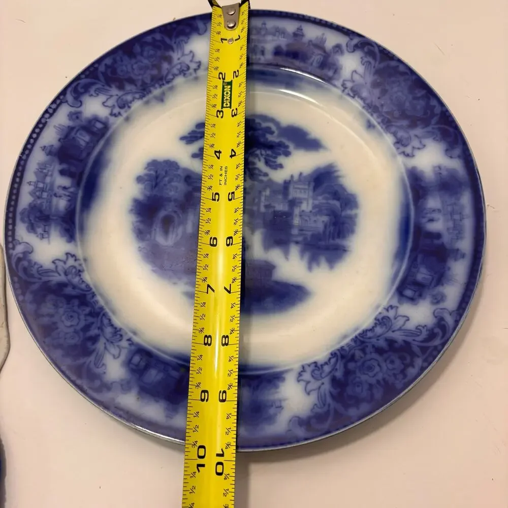 Antique WH Grindley Flow Blue Shanghai 10